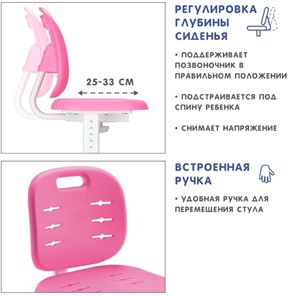 Кресло растущее Holto-6 розовое в Южно-Сахалинске - предосмотр 5