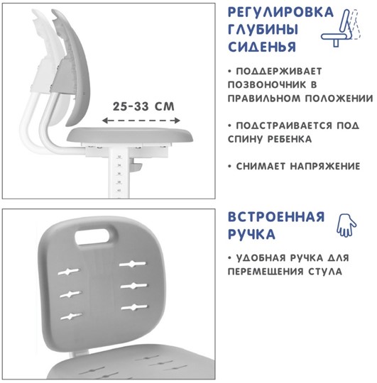 Растущее кресло Holto-6 серый в Южно-Сахалинске - изображение 5