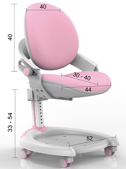 Кресло детское Mealux ZMAX-15 Plus, Y-710 PN Light, белый металл, обивка светло-розовая однотонная в Южно-Сахалинске - изображение 2