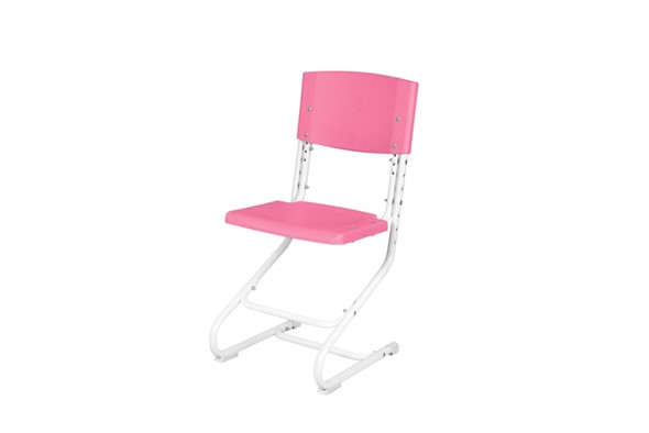 Регулируемый детский стул СУТ.02 Пластик (рост от 115 см), Розовый в Южно-Сахалинске - изображение