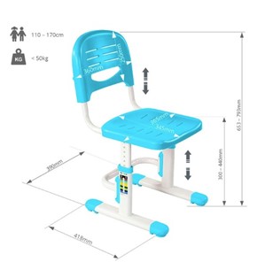 Детский растущий стул SST3 Blue в Южно-Сахалинске - предосмотр 4