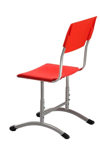 Детский стул регулируемый Отличник.3 3-5, Красный RAL 3002/Светло-серый в Южно-Сахалинске - изображение 1