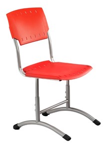 Детский стул регулируемый Отличник.3 3-5, Красный RAL 3002/Светло-серый в Южно-Сахалинске - предосмотр