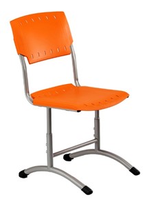 Детский стул регулируемый Отличник.3 3-5, Оранжевый RAL 2003/Светло-серый в Южно-Сахалинске - предосмотр