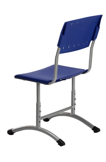 Детский стул регулируемый Отличник.3 3-5, Синий RAL 5002/Светло-серый в Южно-Сахалинске - изображение 1