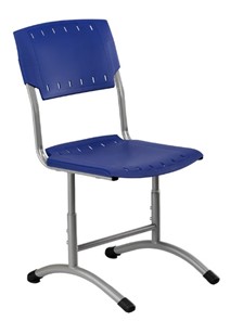 Детский стул регулируемый Отличник.3 3-5, Синий RAL 5002/Светло-серый в Южно-Сахалинске - предосмотр