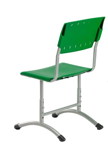 Детский стул регулируемый Отличник.3 5-7, Зеленый RAL 6001/Светло-серый в Южно-Сахалинске - изображение 1