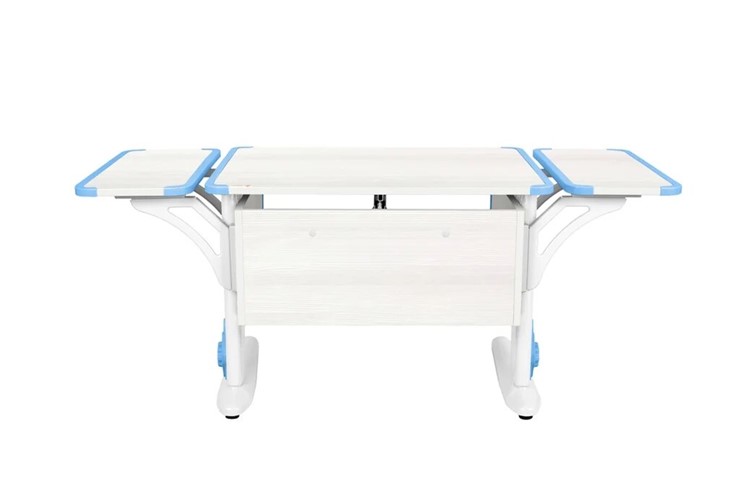 Детский стол-трансформер 4/75 (СУТ.41) + Polka_b 4/550 (2 шт) Рамух белый/белый/ниагара в Южно-Сахалинске - изображение 1
