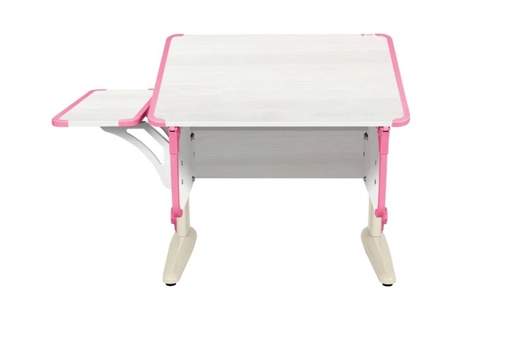 Детский стол-трансформер 4/75 (СУТ.41) + Polka_b 4/550 Рамух белый/бежевый/розовый в Южно-Сахалинске - изображение 10