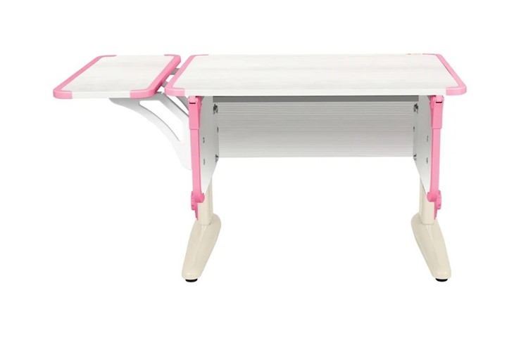 Детский стол-трансформер 4/75 (СУТ.41) + Polka_b 4/550 Рамух белый/бежевый/розовый в Южно-Сахалинске - изображение 9