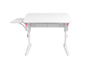 Детский стол-трансформер 5/100 (СУТ.46) + Polka_b 5/550 Рамух белый/белый/розовый в Южно-Сахалинске
