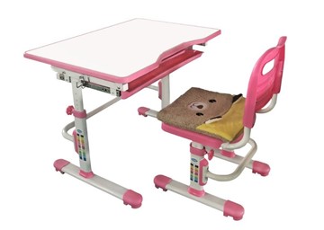 Детский стол-трансформер RIFFORMA SET-10, розовый в Южно-Сахалинске - предосмотр