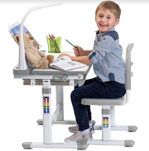 Детский стол-трансформер SET Holto-11 серый в Южно-Сахалинске - предосмотр 9