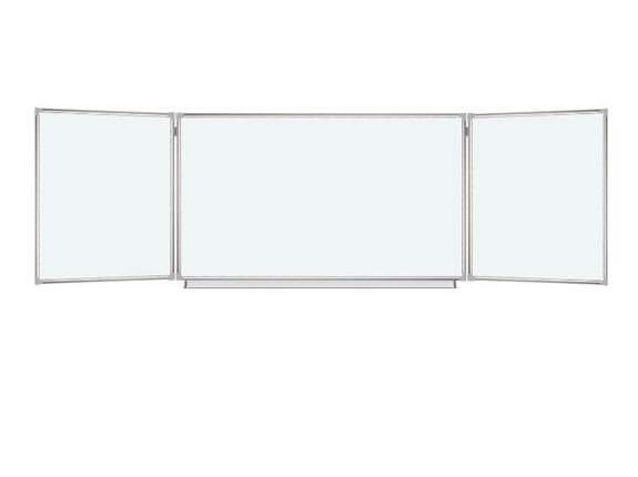Магнитная доска для рисования BRAUBERG 100х150/300 см, 3-х элементная в Южно-Сахалинске - изображение
