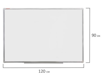 Магнитная доска для рисования BRAUBERG 90х120 см, алюминиевая рамка в Южно-Сахалинске - предосмотр 9