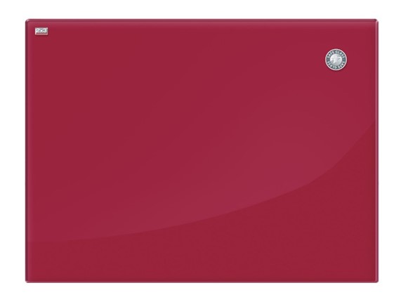 Доска магнитно-маркерная стеклянная 2х3 OFFICE TSZ86 R, 60x80 см, красная в Южно-Сахалинске - изображение