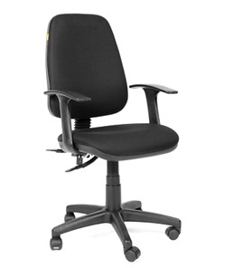 Кресло офисное CHAIRMAN 661 Ткань стандарт 15-21 черная в Южно-Сахалинске - предосмотр