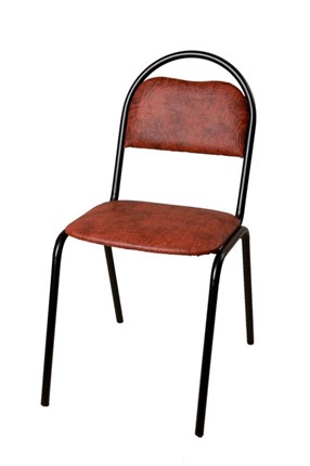 Офисный стул Стандарт СРП-033 Эмаль коричневый кожзам в Южно-Сахалинске - изображение